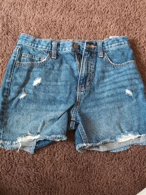 Old Navy Distressed Blue Denim Shorts